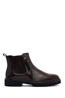 Male Brown Leather Chelsea Boots | Derimod