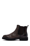 Male Brown Leather Chelsea Boots | Derimod