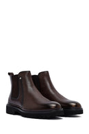 Male Brown Leather Chelsea Boots | Derimod