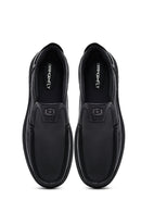 Erkek Siyah Deri Casual Loafer | Derimod