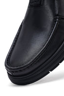 Erkek Siyah Deri Casual Loafer | Derimod