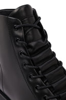 Erkek Siyah Fermuarlı Deri Casual Bot | Derimod