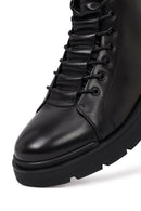 Erkek Siyah Fermuarlı Deri Casual Bot | Derimod