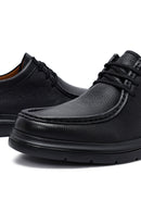 Erkek Siyah Bağcıklı Deri Casual Ayakkabı | Derimod