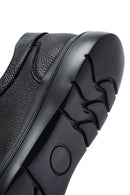 Erkek Siyah Bağcıklı Deri Casual Ayakkabı | Derimod