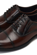 Erkek Kahverengi Bağcıklı Deri Casual Ayakkabı | Derimod