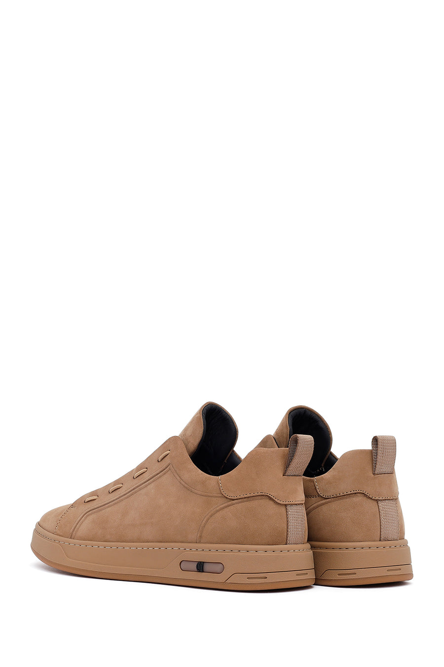 Men's Mink Laced Nubuck Leather Sneakers