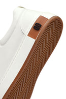 Erkek Beyaz Bağcıklı Deri Sneaker | Derimod