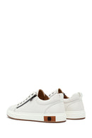 Erkek Beyaz Bağcıklı Deri Sneaker | Derimod