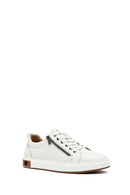 Erkek Beyaz Bağcıklı Deri Sneaker | Derimod