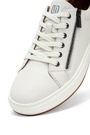 Erkek Beyaz Bağcıklı Deri Sneaker | Derimod