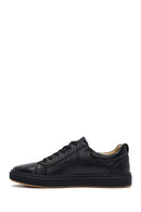 Men's Black Lace-Up Leather Sneaker | Derimod