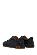 Men's Black Lace-Up Leather Sneaker | Derimod