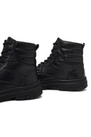 Erkek Siyah Bağcıklı Deri Bot | Derimod