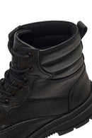 Erkek Siyah Bağcıklı Deri Bot | Derimod