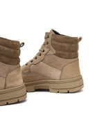 Erkek Vizon Bağcıklı Kalın Tabanlı Deri Bot | Derimod