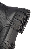 Men's Black Zippered Leather Casual Boots | Derimod