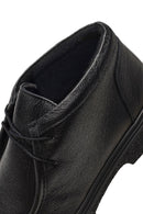 Erkek Siyah Bağcıklı Deri Casual Bot | Derimod