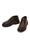 Men's Brown Lace-Up Leather Casual Boot | Derimod