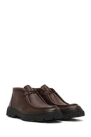 Men's Brown Lace-Up Leather Casual Boot | Derimod