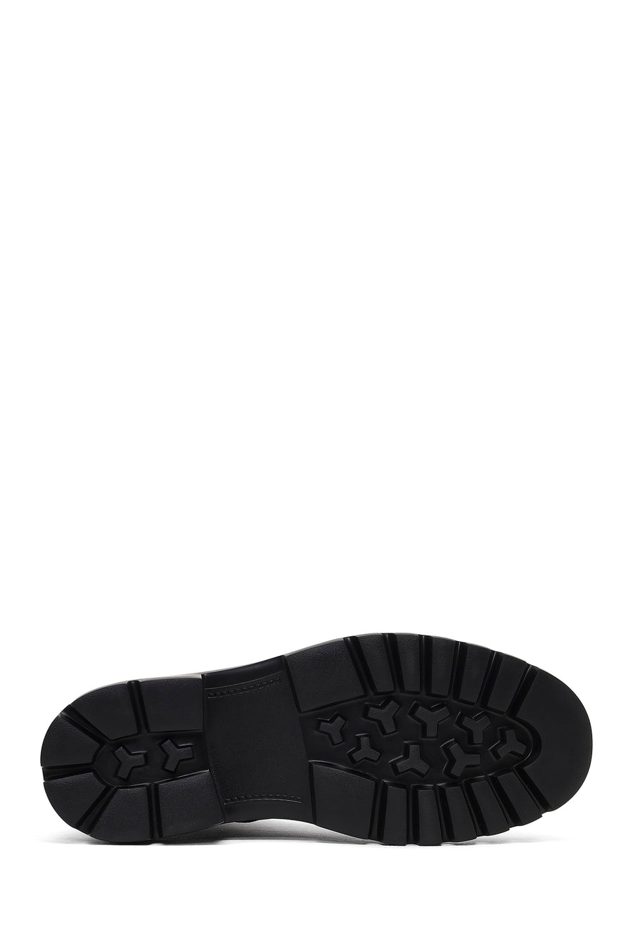Men's Black Lace-Up Zipper Leather Casual Boot