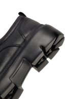 Men's Black Lace-Up Thick-Soled Leather Casual Shoe | Derimod