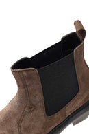 Erkek Vizon Kalın Tabanlı Süet Deri Chelsea Bot | Derimod