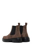 Erkek Vizon Kalın Tabanlı Süet Deri Chelsea Bot | Derimod