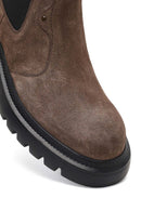 Erkek Vizon Kalın Tabanlı Süet Deri Chelsea Bot | Derimod