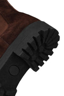 Men's Brown Suede Leather Chelsea Boots | Derimod