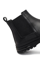 Men's Black Leather Chelsea Boot | Derimod