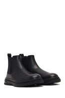 Men's Black Leather Chelsea Boot | Derimod