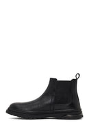 Men's Black Leather Chelsea Boot | Derimod