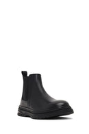 Men's Black Leather Chelsea Boot | Derimod