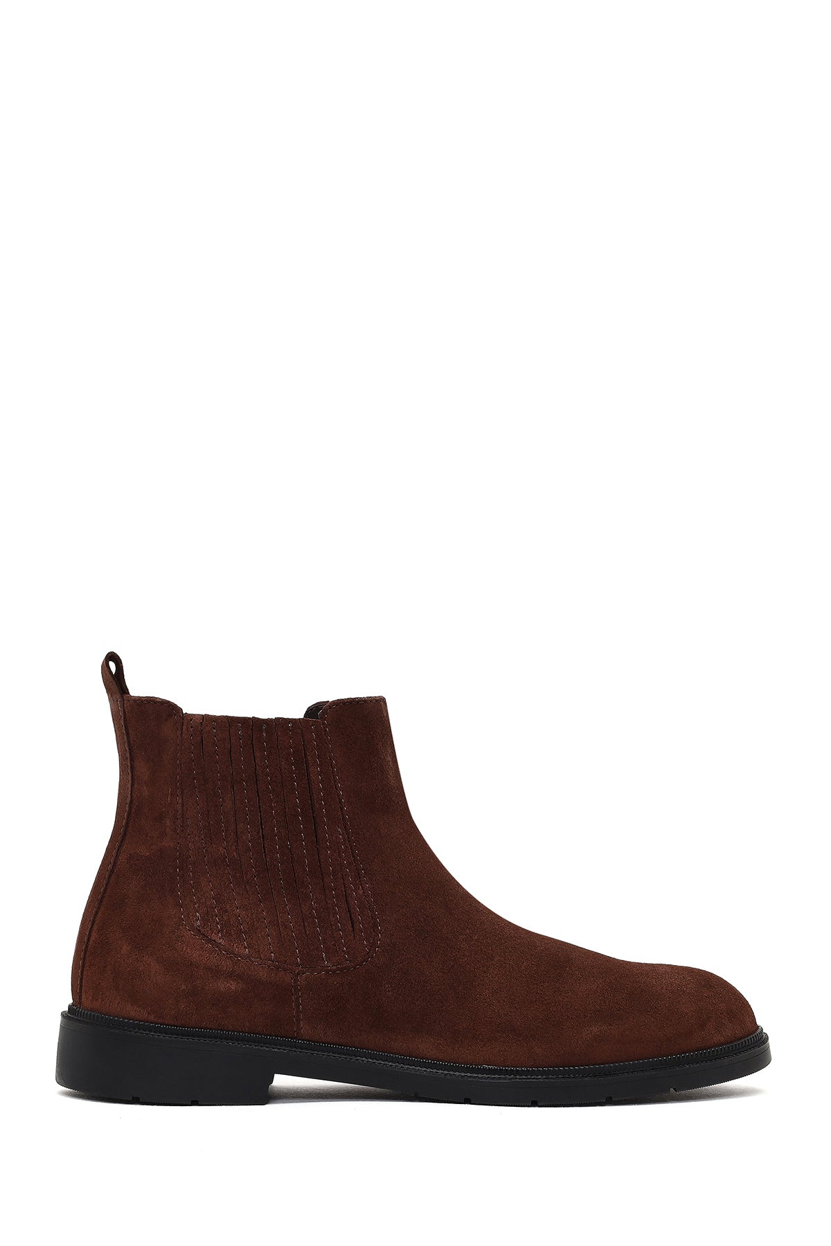 Men's Brown Suede Leather Chelsea Boot 25WFD702110 | Derimod