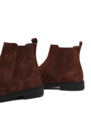 Men's Brown Suede Leather Chelsea Boot | Derimod