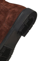 Men's Brown Suede Leather Chelsea Boot | Derimod