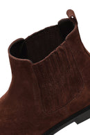 Men's Brown Suede Leather Chelsea Boot | Derimod