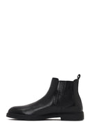 Men's Black Leather Chelsea Boot | Derimod