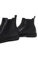 Men's Black Leather Chelsea Boot | Derimod