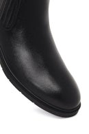 Men's Black Leather Chelsea Boot | Derimod