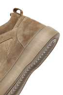 Men Beige Lace-up Suede Leather Sports Boot | Derimod