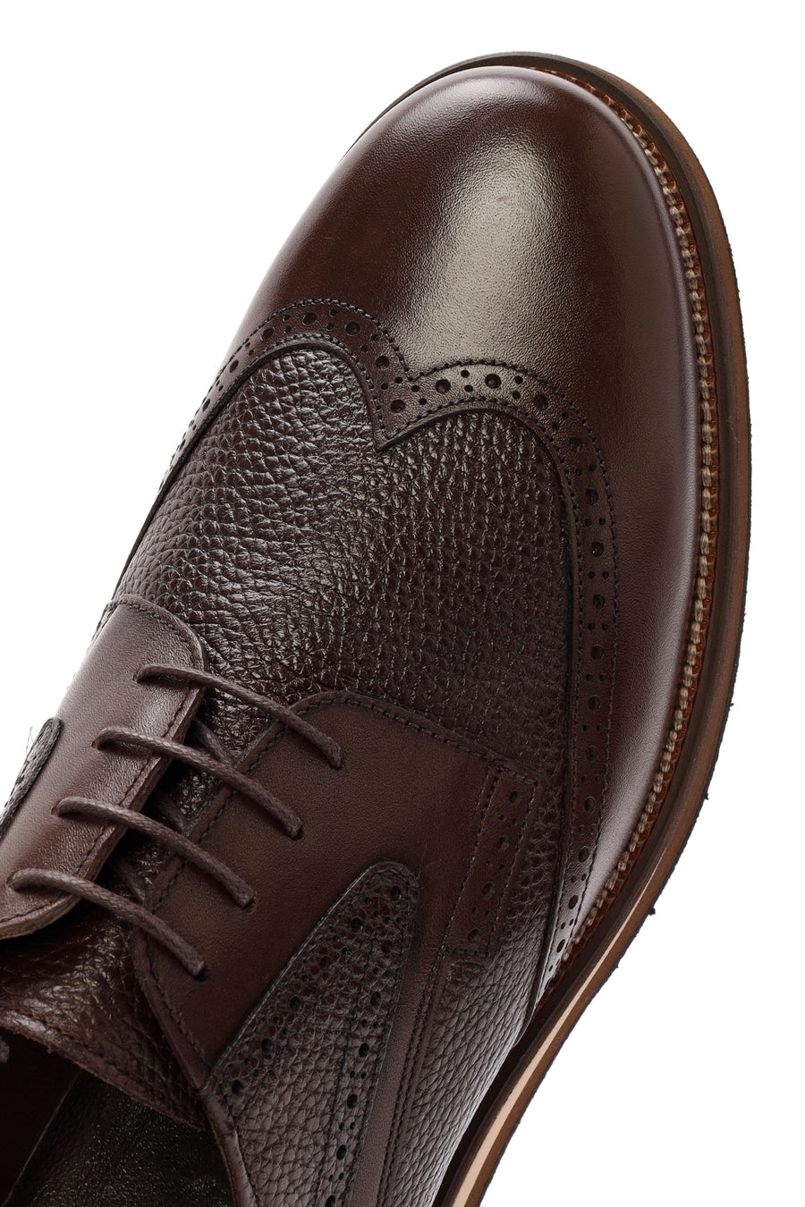 Men's Brown Lace Up Leather Casual Shoes