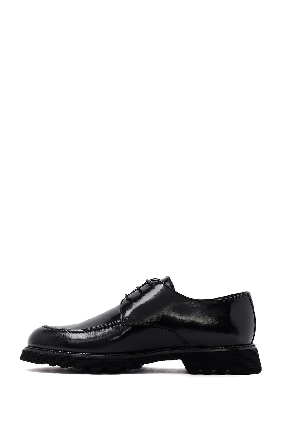Men's Black Lace Up Leather Casual Shoes
