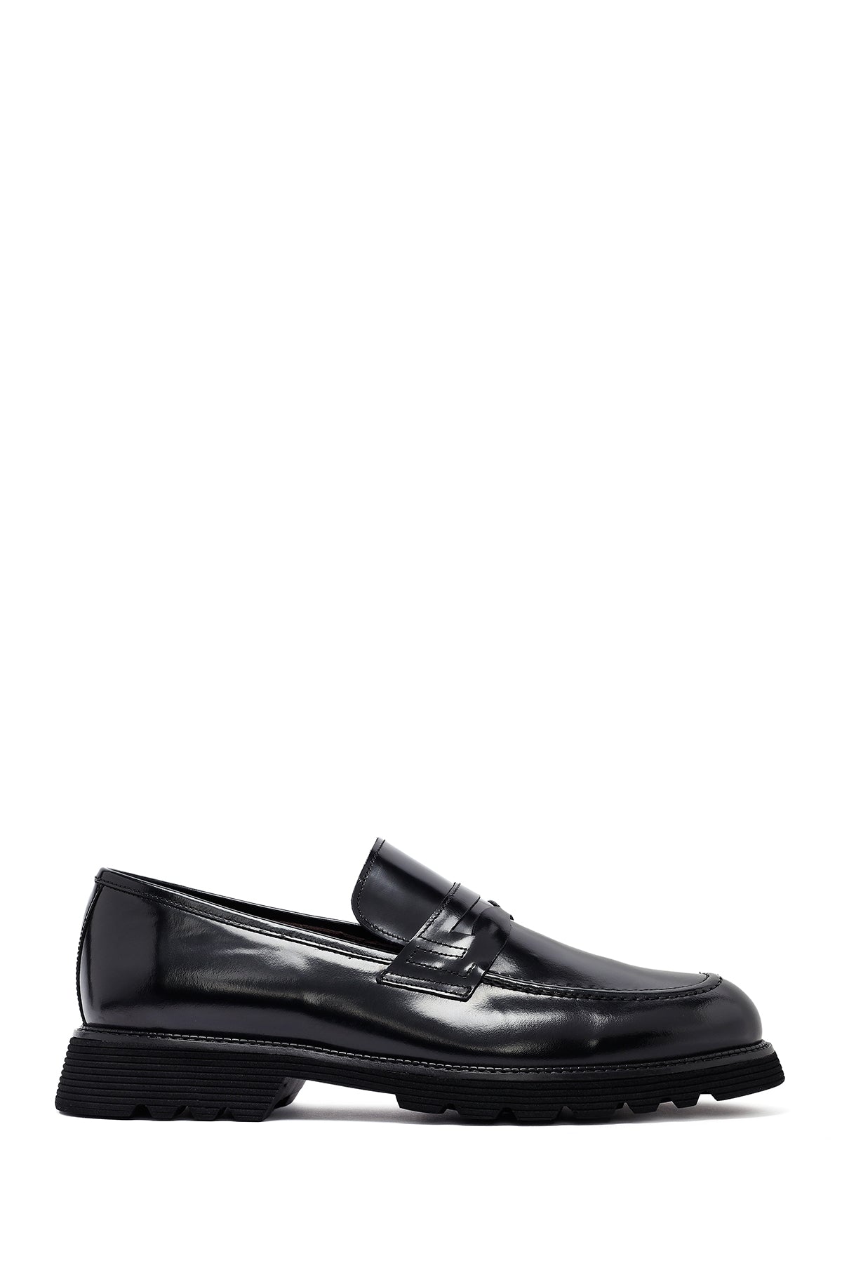 Male Black Leather Classic Loafer 25WFD704722 | Derimod