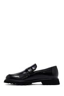 Male Black Leather Classic Loafer | Derimod