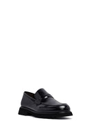 Male Black Leather Classic Loafer | Derimod
