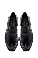 Male Black Leather Classic Loafer | Derimod