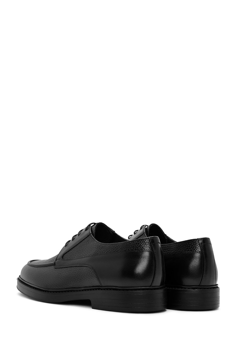 Men's Black Lace Up Leather Casual Shoes