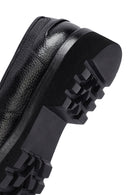 Male Black Leather Casual Loafers | Derimod